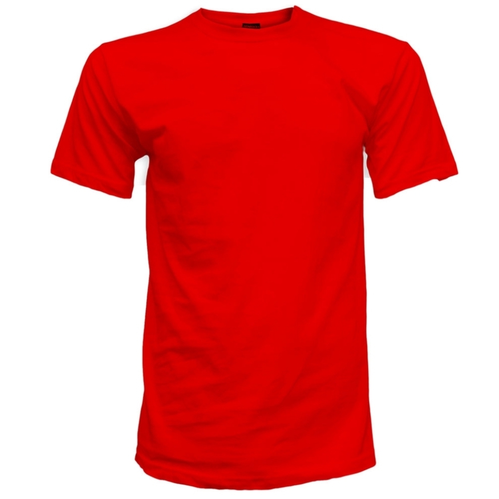 Gemrock Men's Solid Color T-Shirt Red